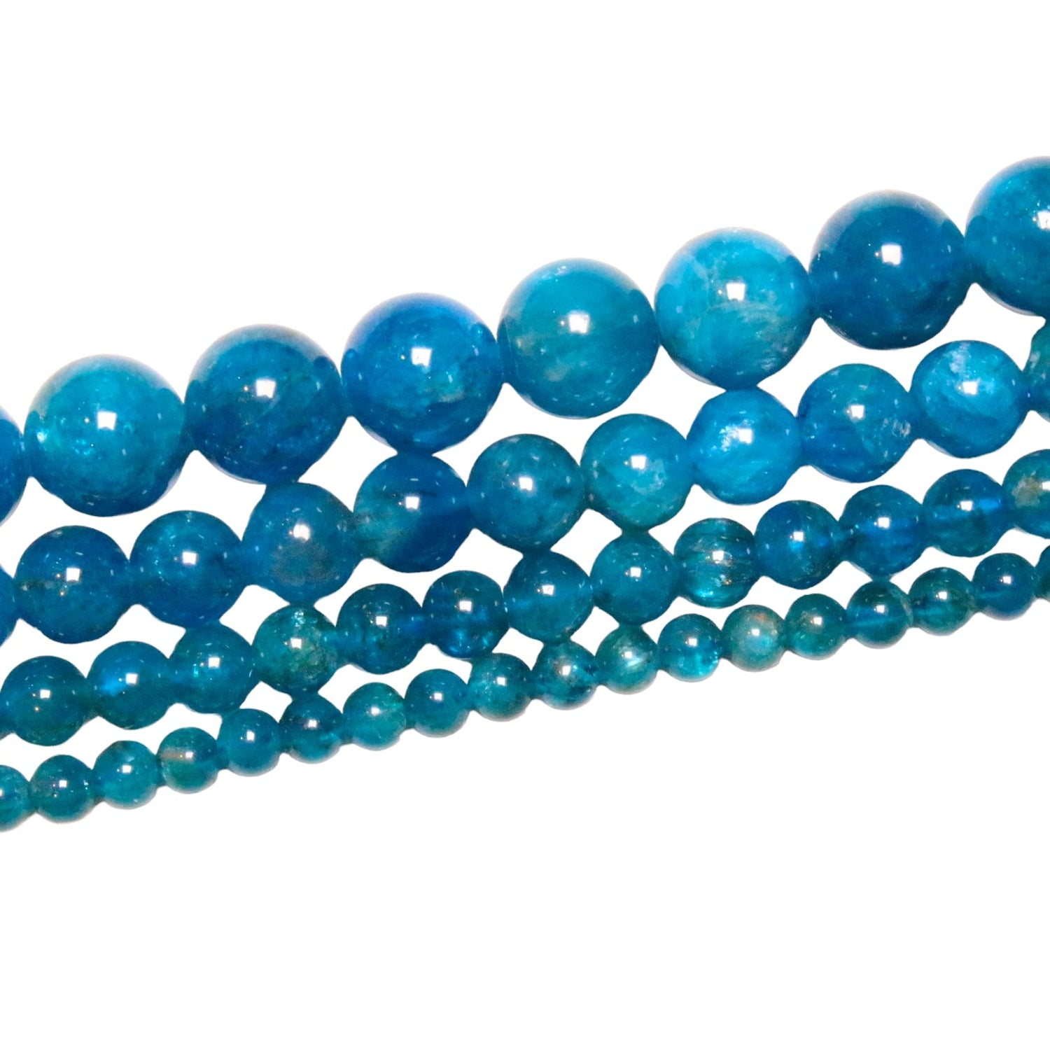 Fil de Perle Apatite bleue AA+ - Foliesbijoux
