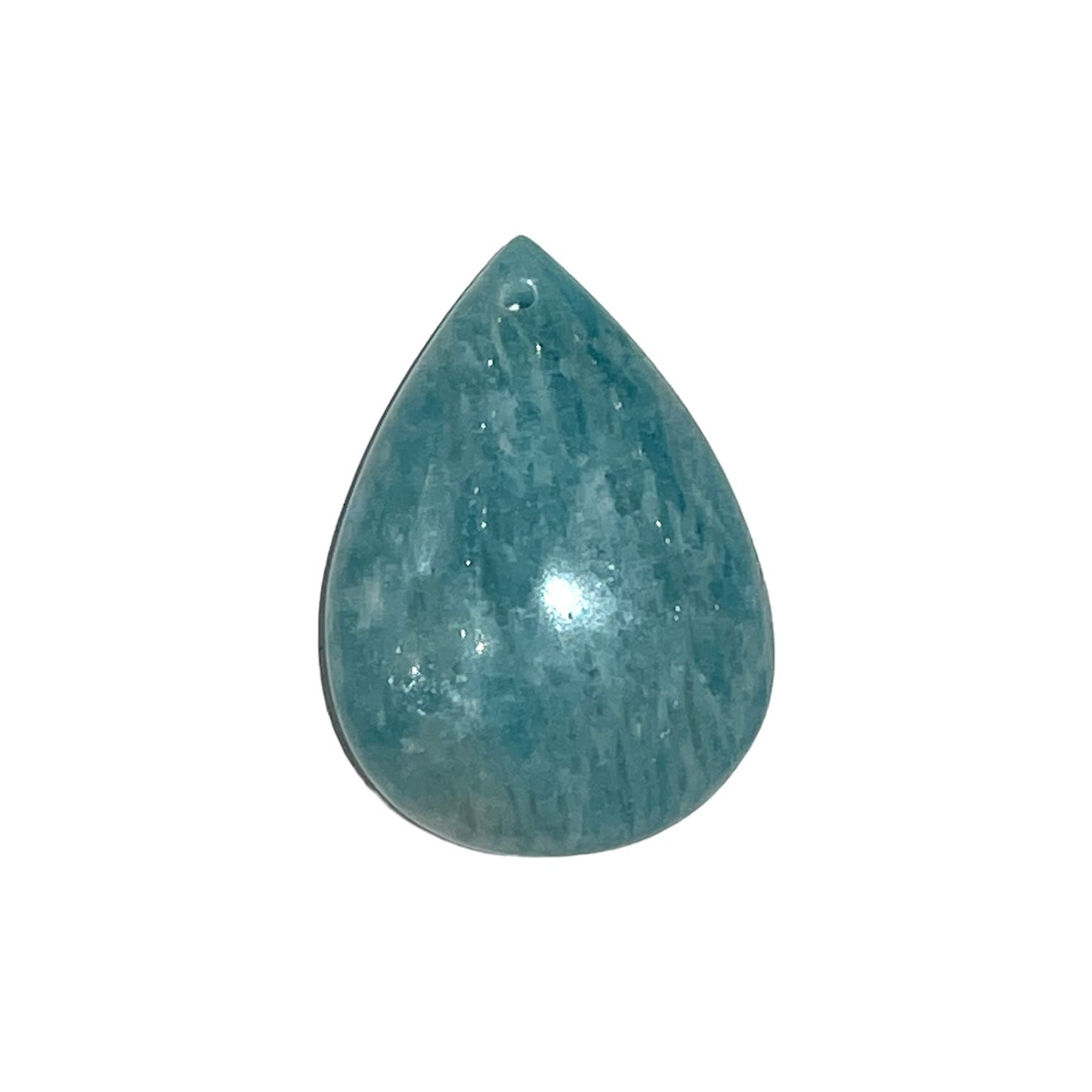 Pendentif Amazonite forme goutte plate percé devant