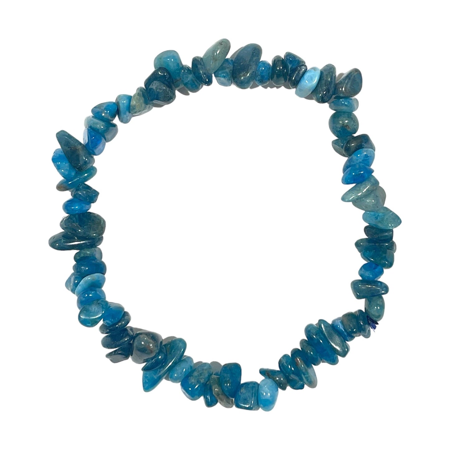 Bracelet baroque Apatite bleue AA