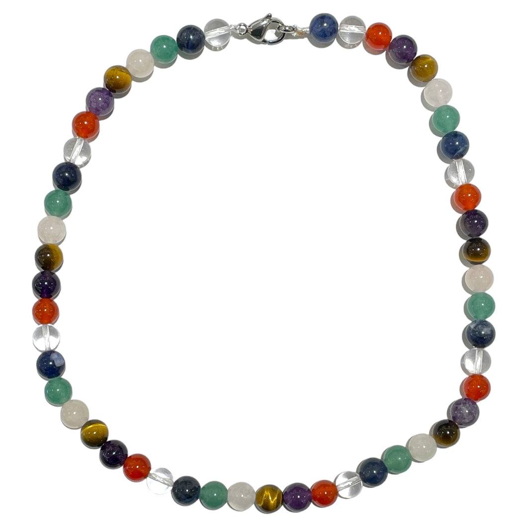6mm chakras necklace