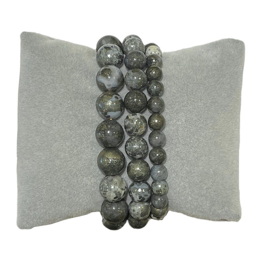 Bracelet Agate Pyrite A+