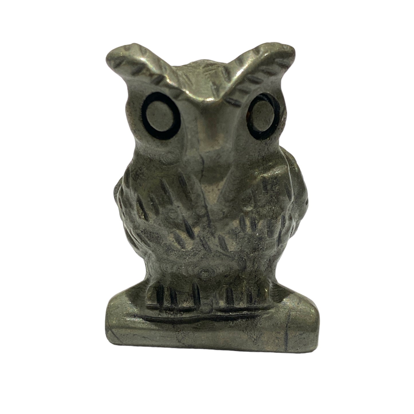 Hibou en pyrite