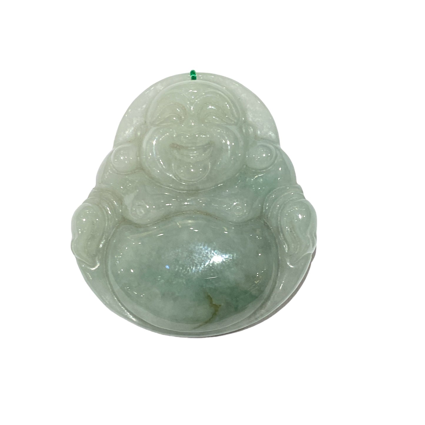 Pendentif Bouddha en Jade percé devant