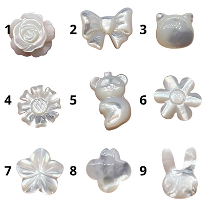 Lot de nacres (13 motifs disponible) - Foliesbijoux