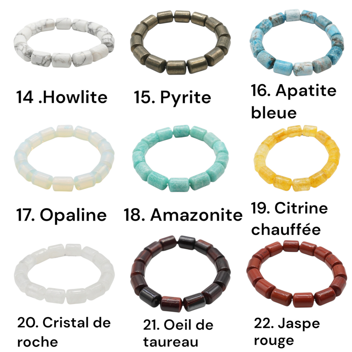 Bracelet AA+ 10x14mm (22 pierres disponible) #20 NEW