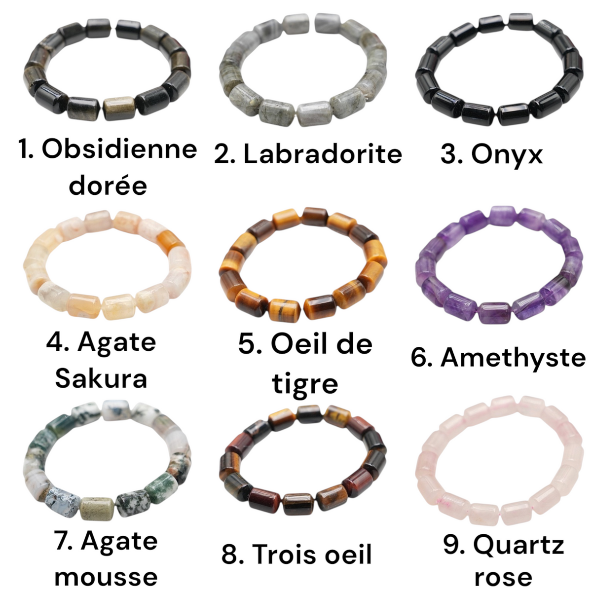 Bracelet AA+ 10x14mm (22 pierres disponible) #20 NEW