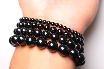 Bracelet Spinelle noire AA