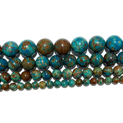 Fil de perle Chrysocolle A - Foliesbijoux