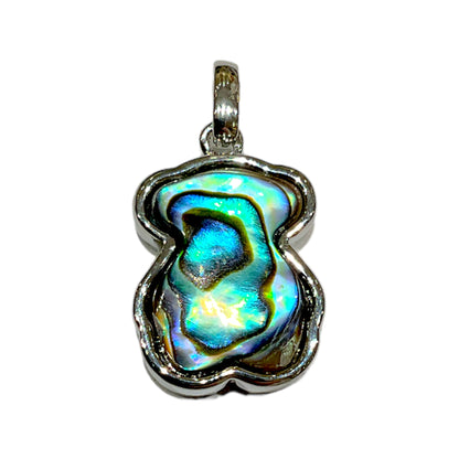 Pendentif nounours coquille d’ormeaux