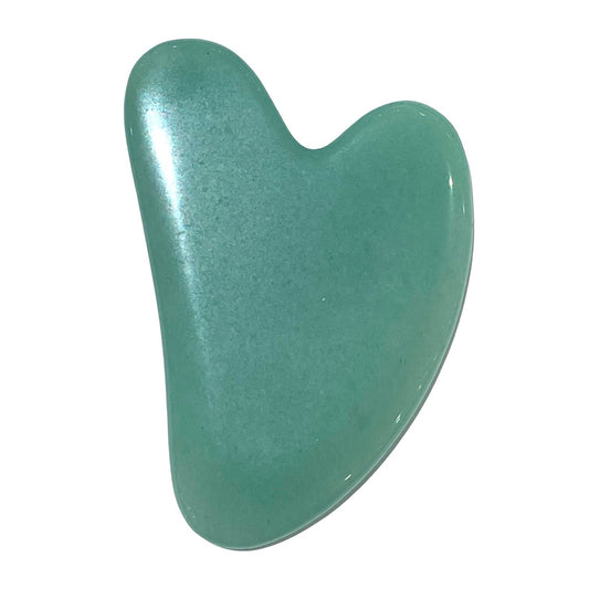 Gua sha aventurine verte coeur - Foliesbijoux