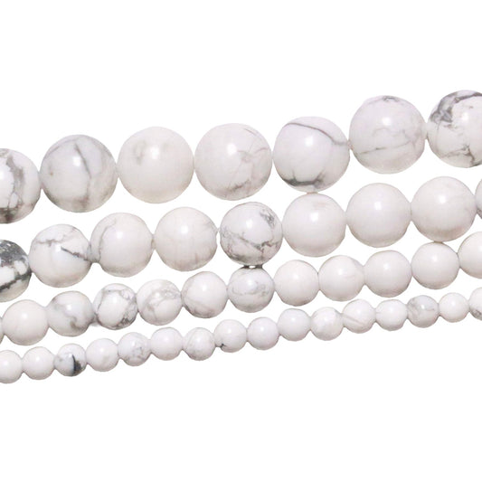 Fil de perle Howlite A - Foliesbijoux