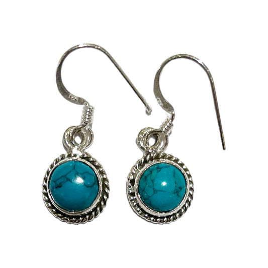 Boucle d'oreille en Argent 925 & turquoise