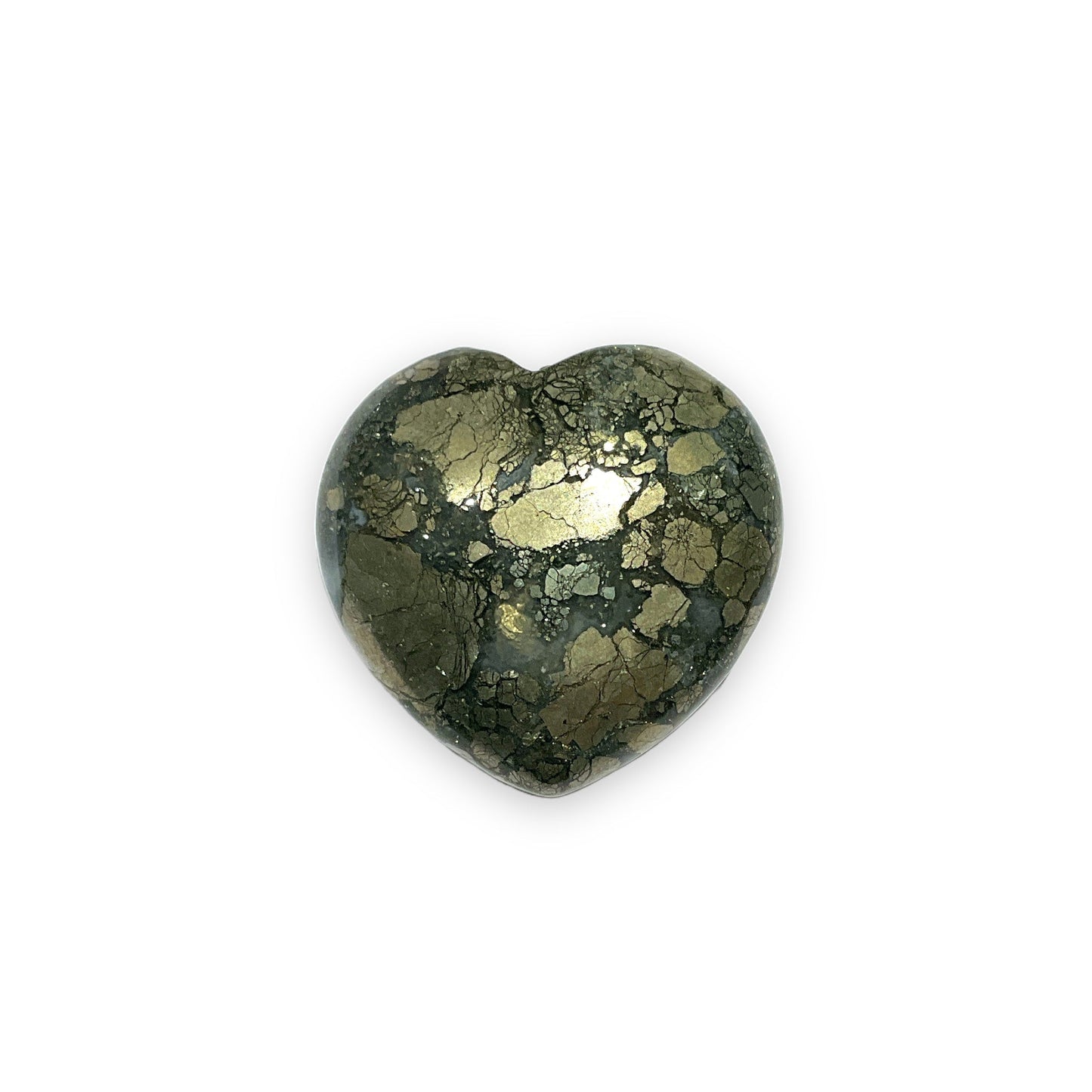 Coeur Agate Pyrite à l'unité - Foliesbijoux