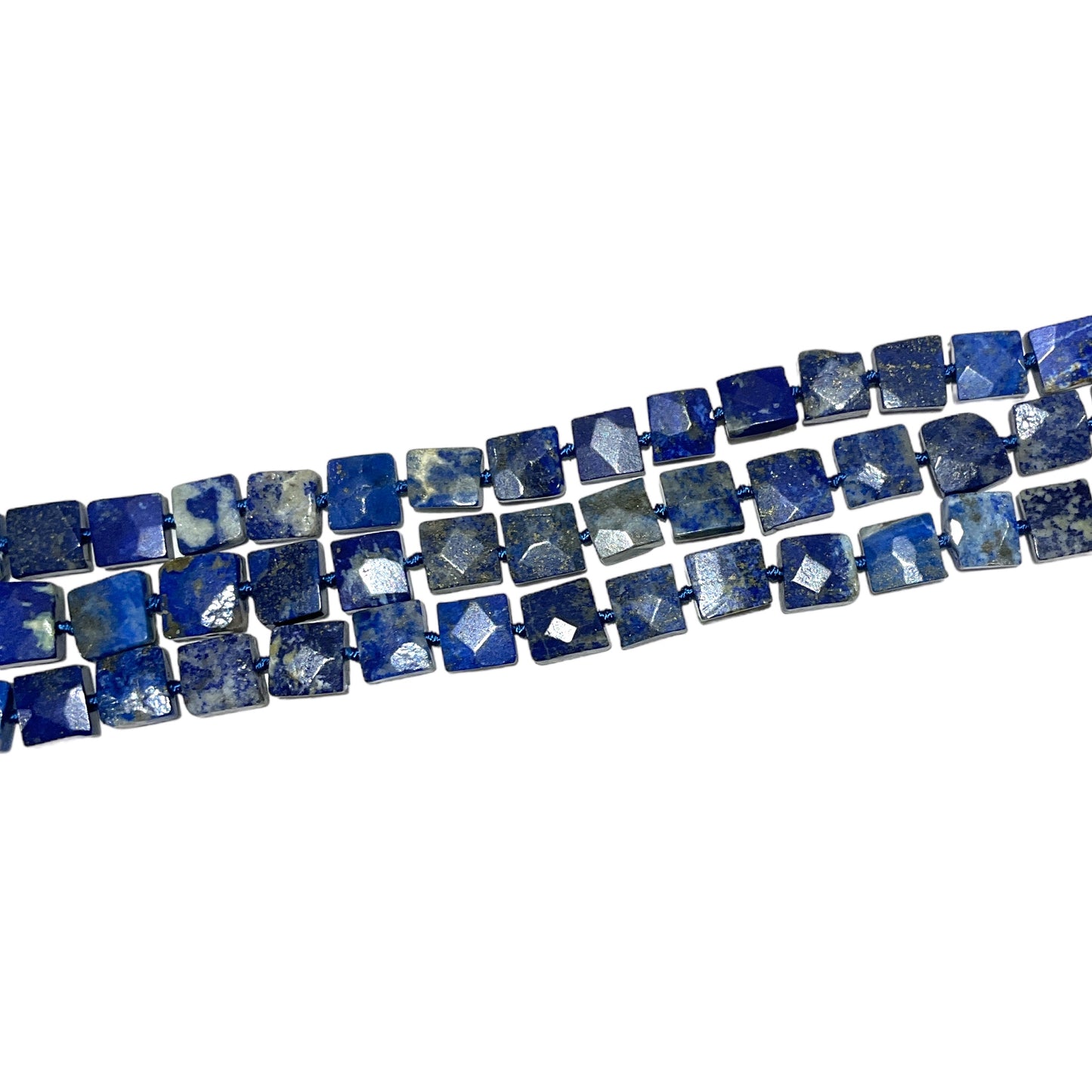 Lapis Lazuli Fil in Pearl Faceted