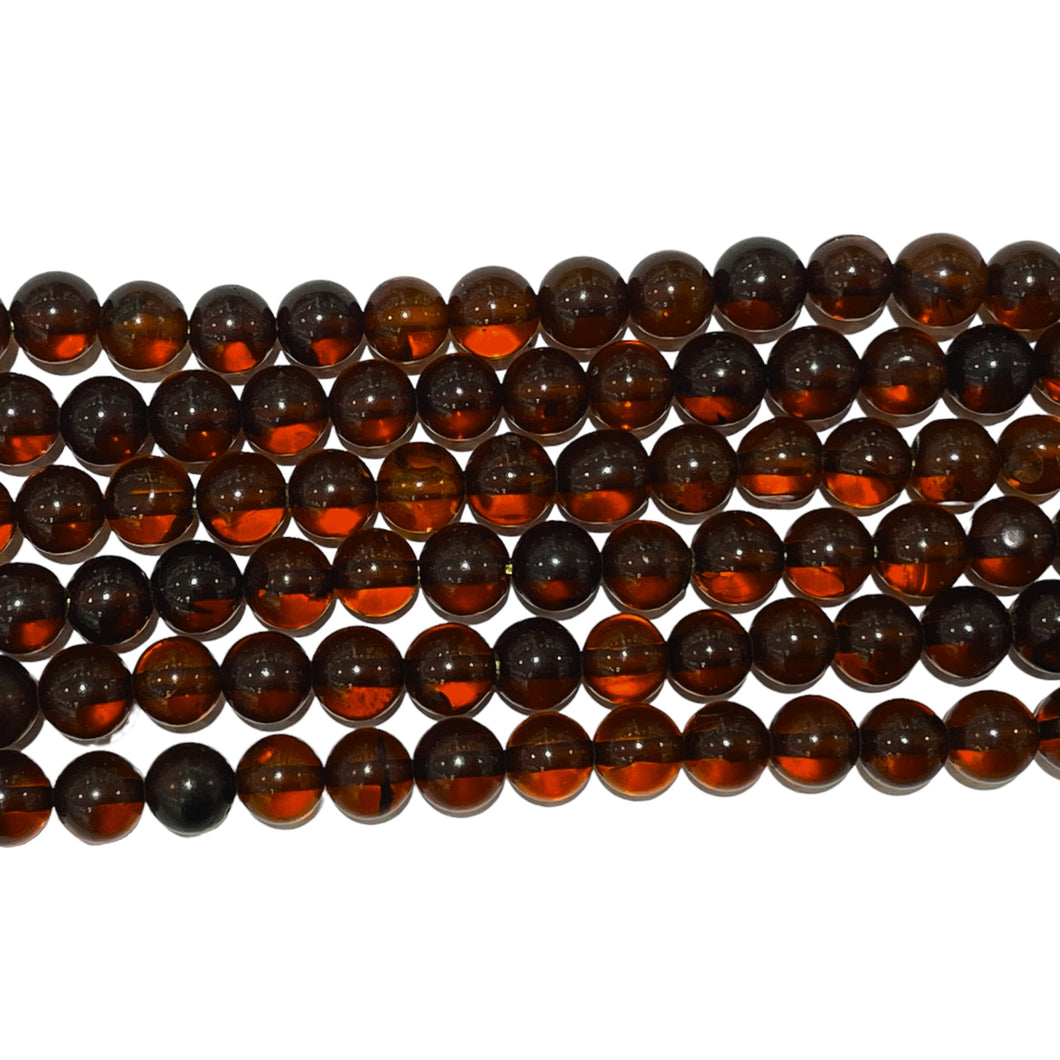 Fil de perles ambres baltiques 5.5 mm