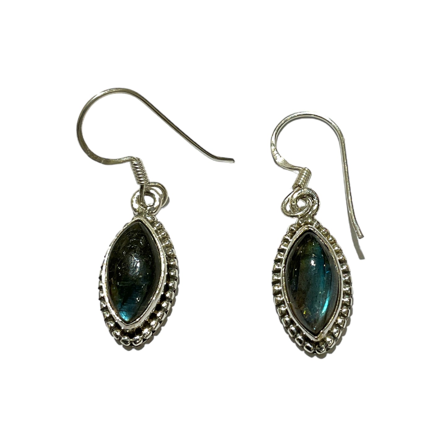 Boucle d'oreille en Argent 925 & labradorite