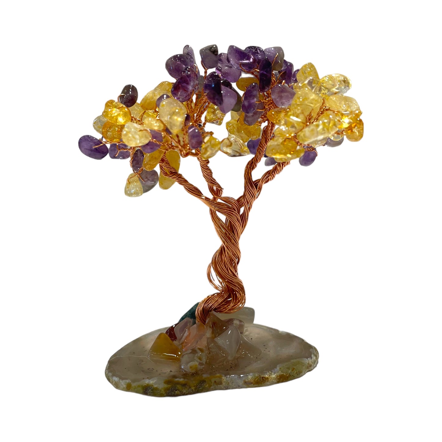 Arbre de vie en Améthyste/Citrine chauffée - Foliesbijoux