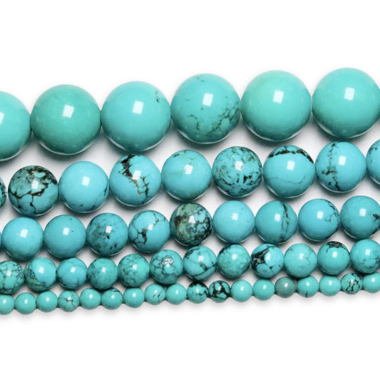 Fil de perle Turquoise de Chine A - Foliesbijoux