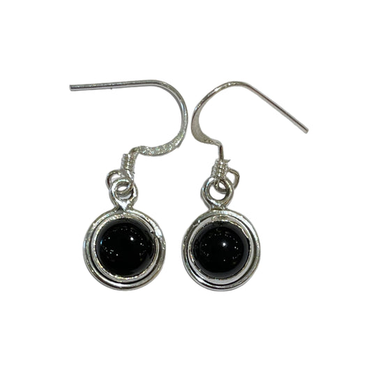 Boucle d'oreille en Argent 925 & onyx