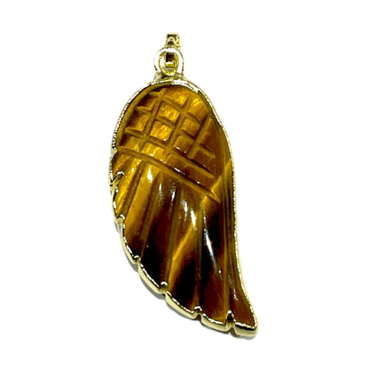 Pendentif en aile oeil de tigre