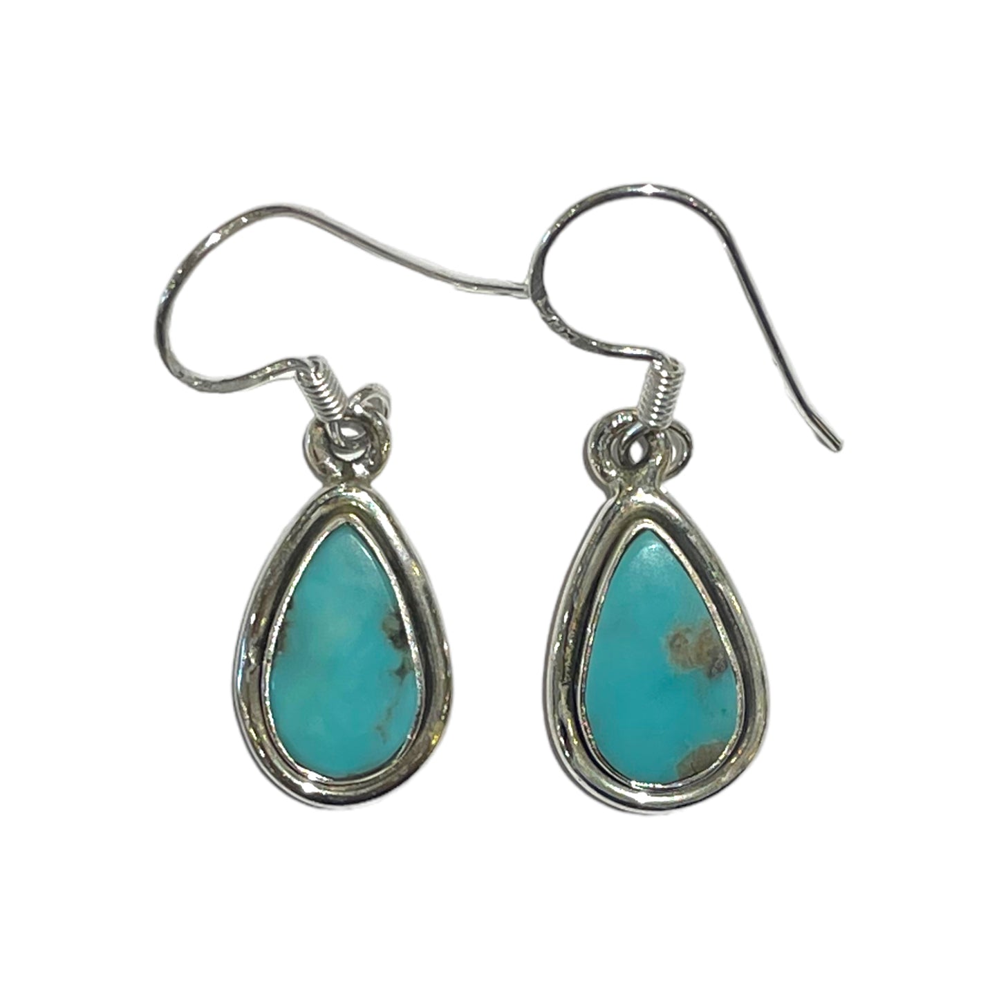 Boucle d'oreille en Argent 925 & turquoise d’Arizona