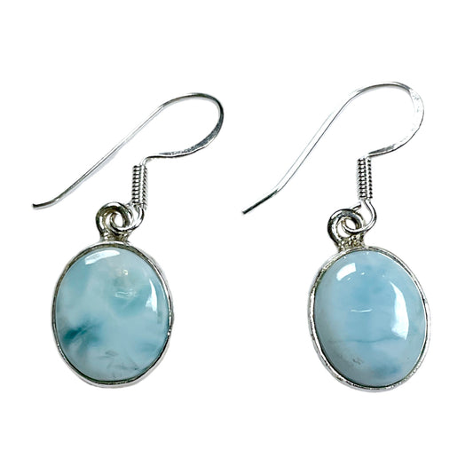 Boucle d'oreille en Argent 925 & larimar