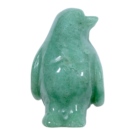 Figurine de pingouin en Aventurine verte