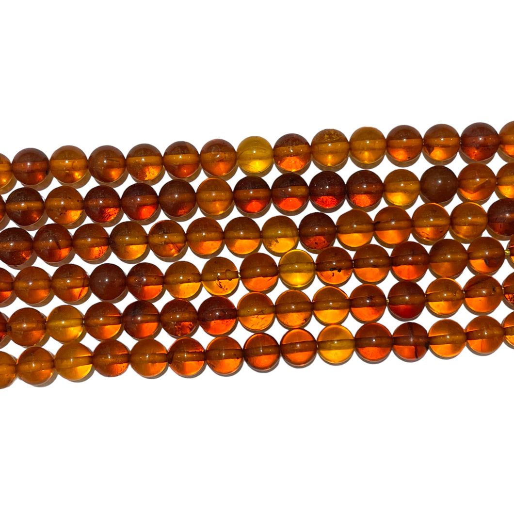 Fil de perles ambres baltiques (couleur 4)