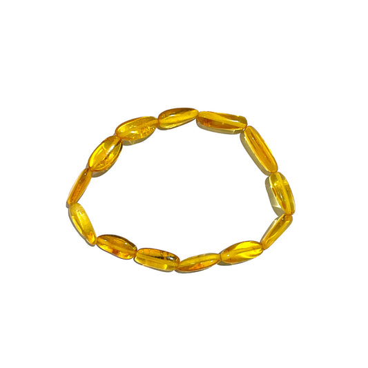 Bracelet ambre ovale adulte