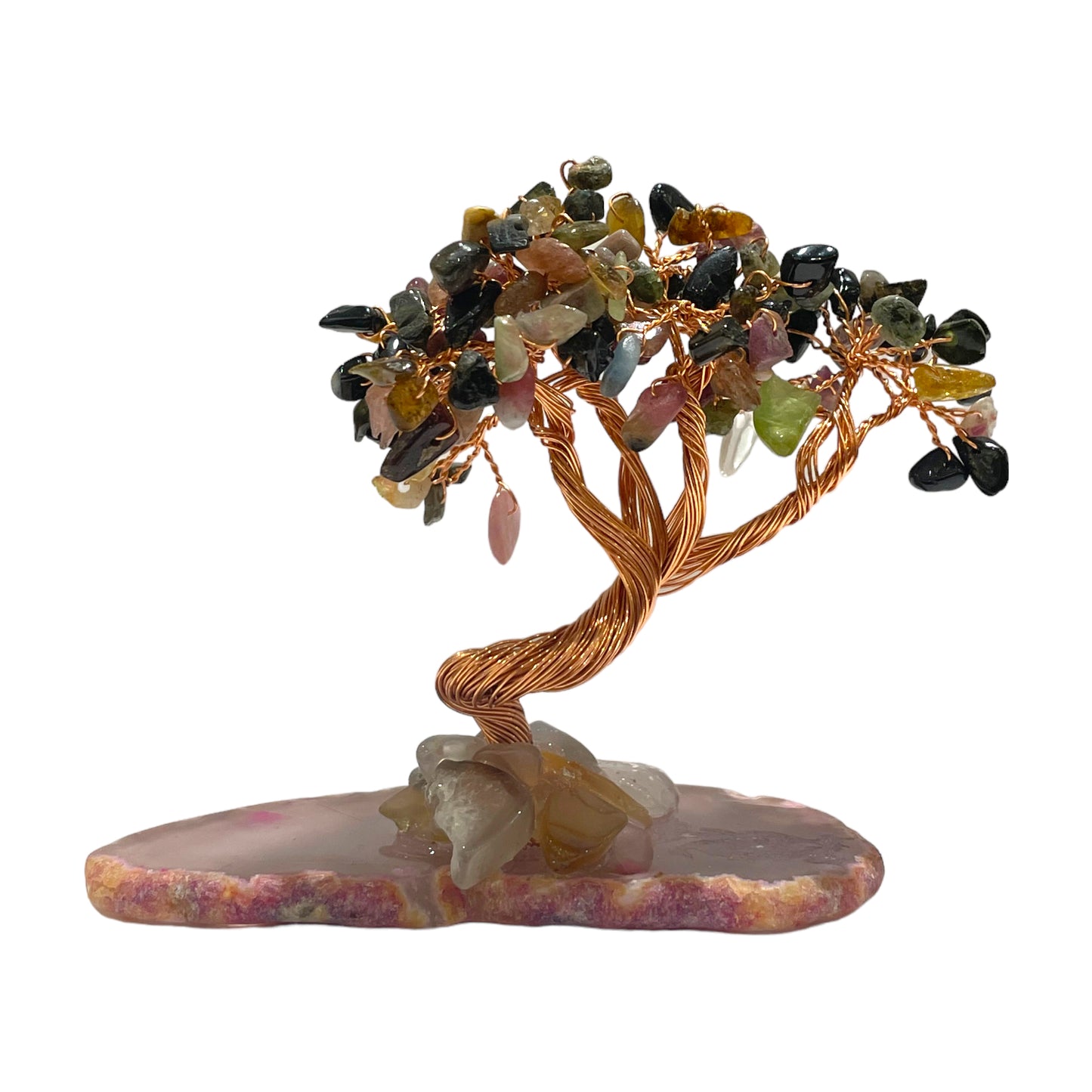 Arbre de vie en Tourmaline multicolore