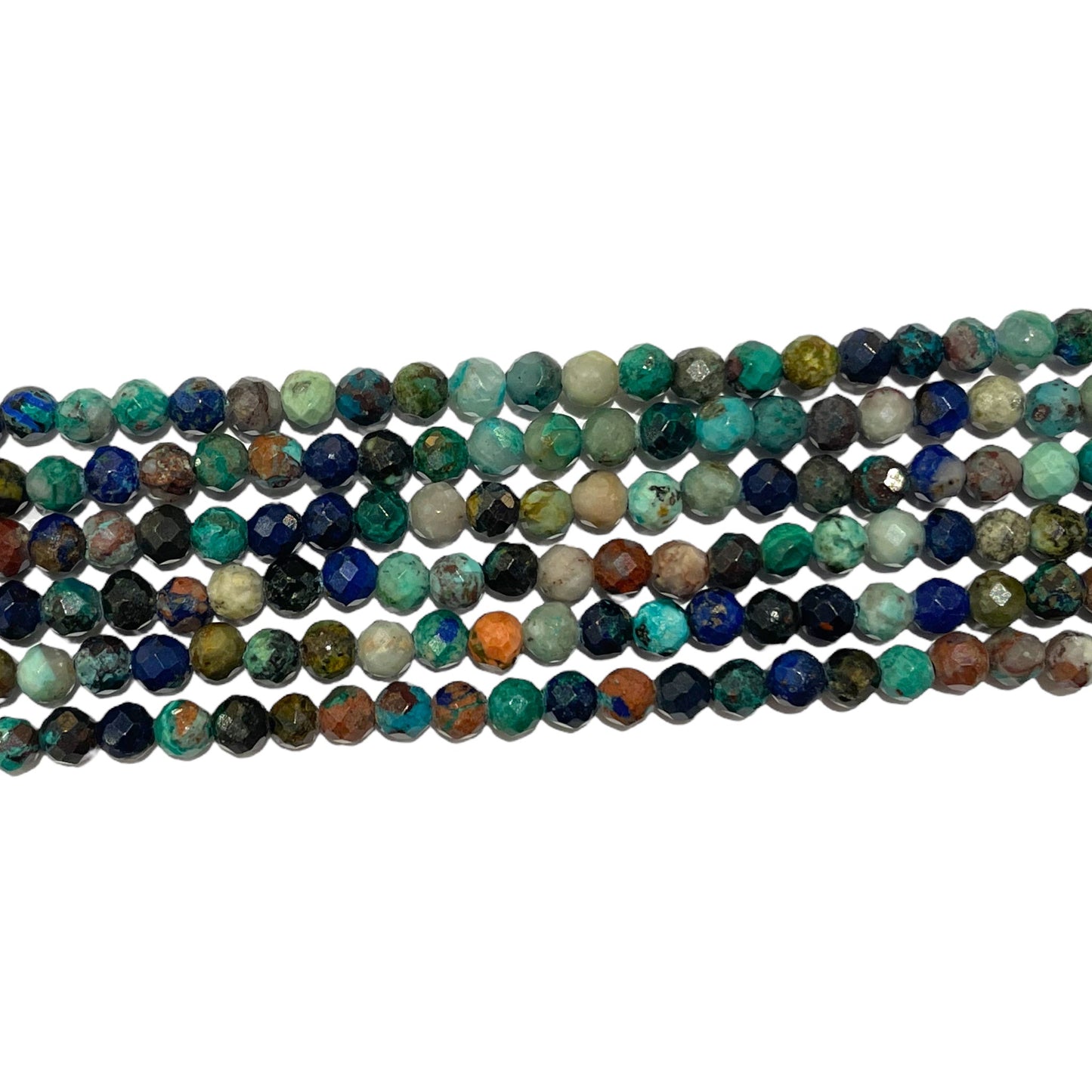 Fil de perles facettées Chrysocolle