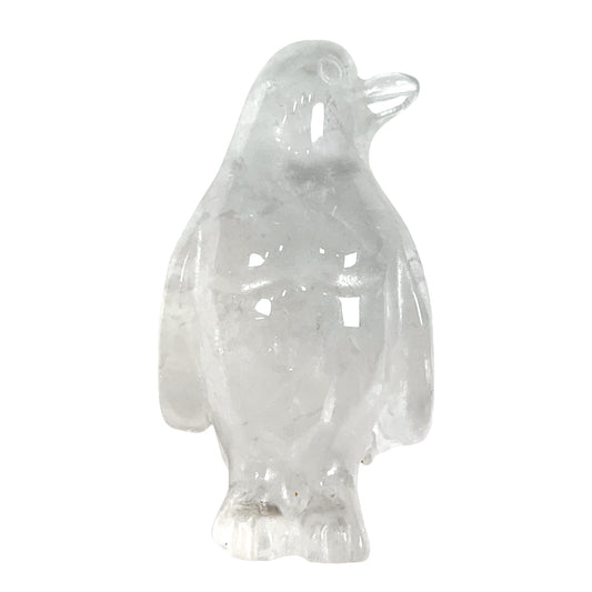 Figurine de pingouin en Cristal de roche