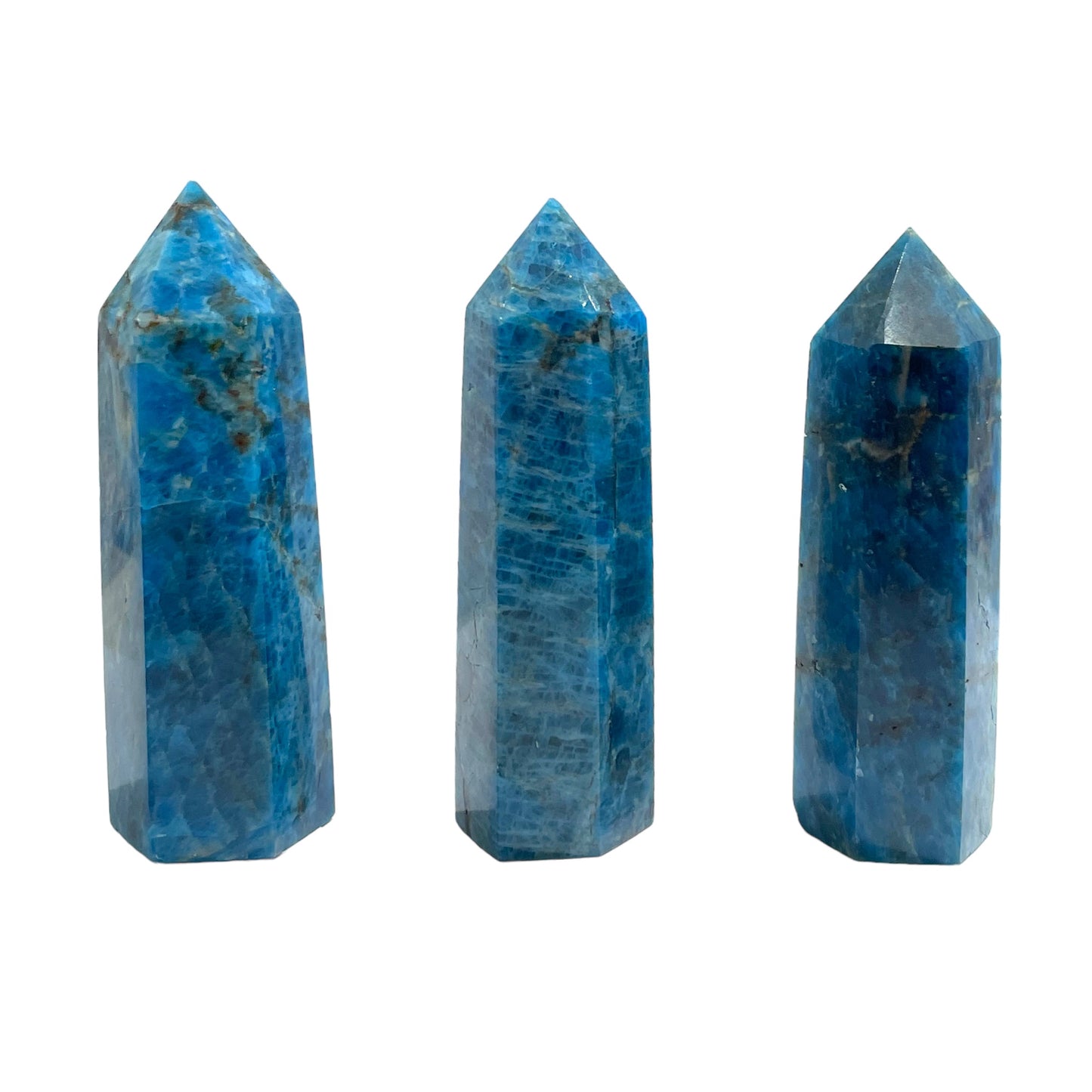 Pointe en Apatite bleu