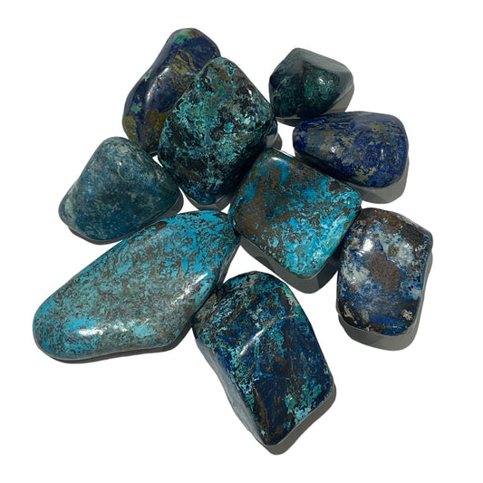 Pierre roulée Azurite malachite