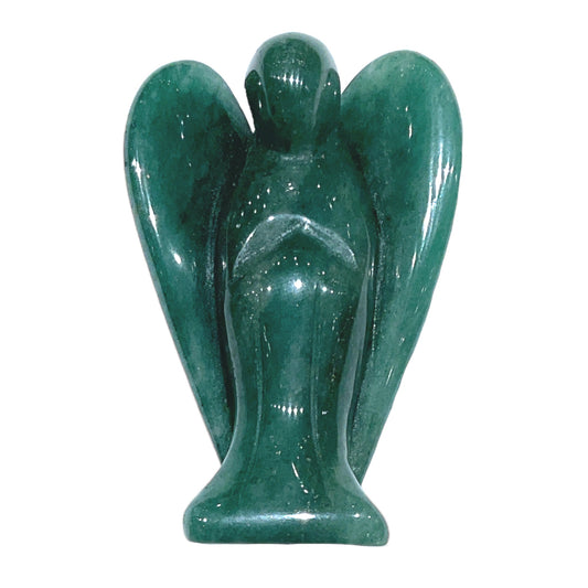 Figurine ange en Aventurine verte