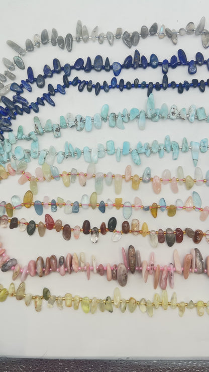 Natural Stone Bead Strand 8x19 mm (29 beads available)