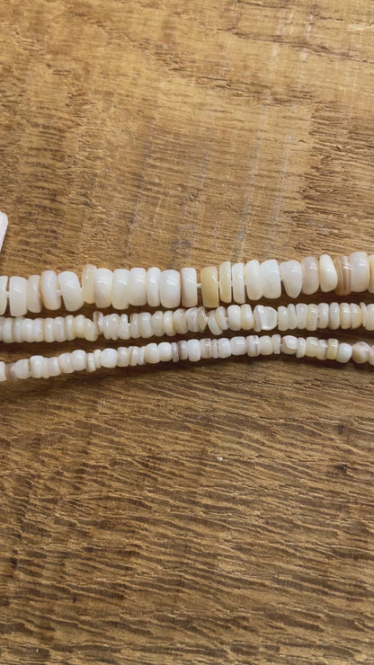 Fil de rondelle en nacre dorée