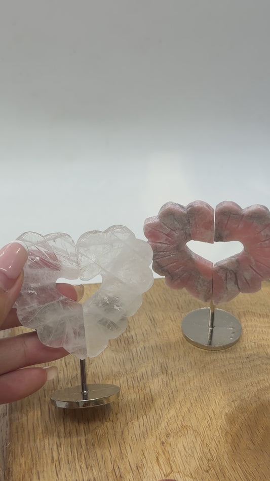 Coeur 7x6.5 cm avec support intégré (10 pierres disponibles)