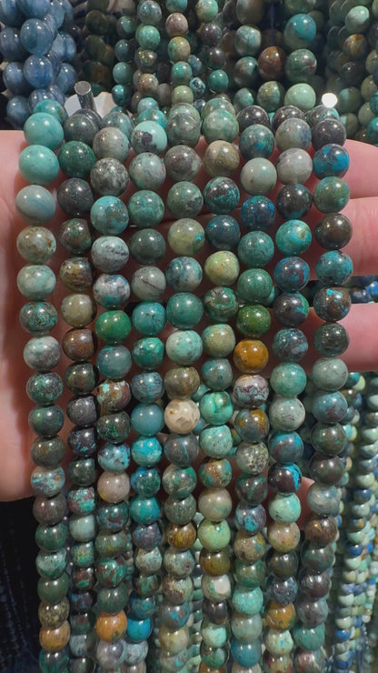 Fil de perle Chrysocolle AA+ (4)