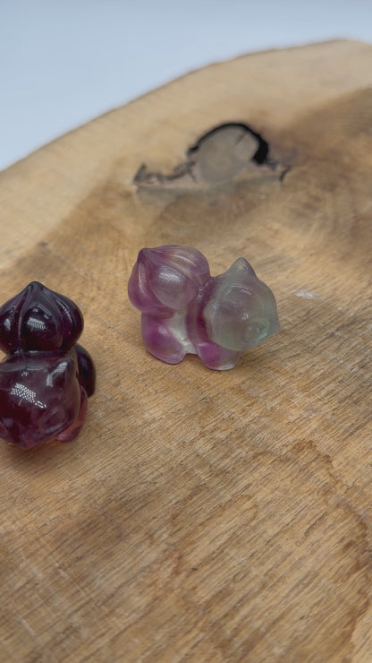 Figurine Bulbizarre en Fluorine multicolore 4x2 cm