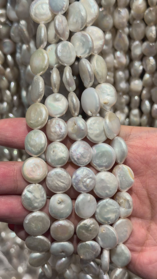 Fil de perle d’eau douce 9x13 mm [99]