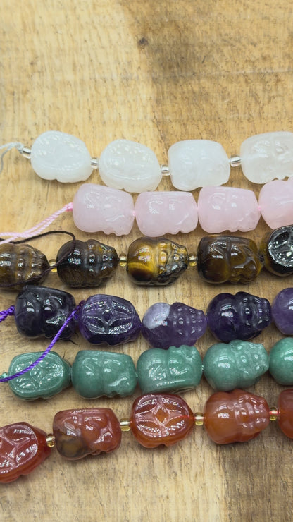 Fil de perle forme Grenouille de la prospérité à 3 pattes avec piece chinoise 14x10 mm référence 66 (6 pierres disponible)