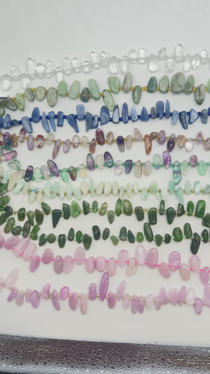 Natural Stone Bead Strand 8x19 mm (29 beads available)