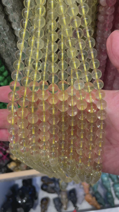 Fil de perle Quartz Citron (Lemon)
