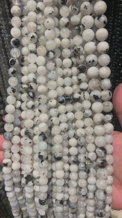 Fil de perle Labradorite blanche A