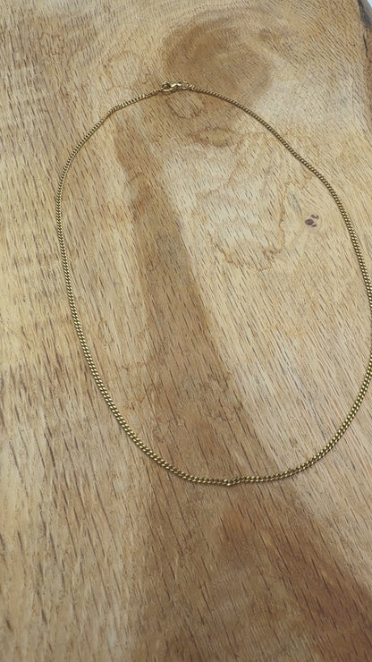 10 chaînes en acier inoxydable dorée modèle 13