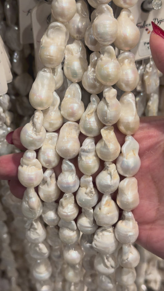 Fil de perle d’eau douce 13x21 mm [116]