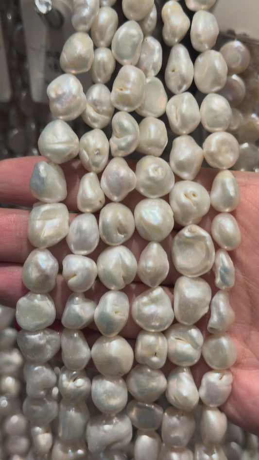 Fil de perle d’eau douce 10x14 mm [101]