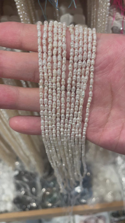 Fil de perle d’eau douce 3 mm [6]