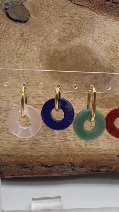 Lot de 2 charm’s Donut pour boucle d’oreille (Créole non comprise) (2 tailles disponible)